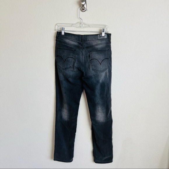 Levi’s Grey Distressed Acid Wash Skinny Jeans - Picture 2 of 13